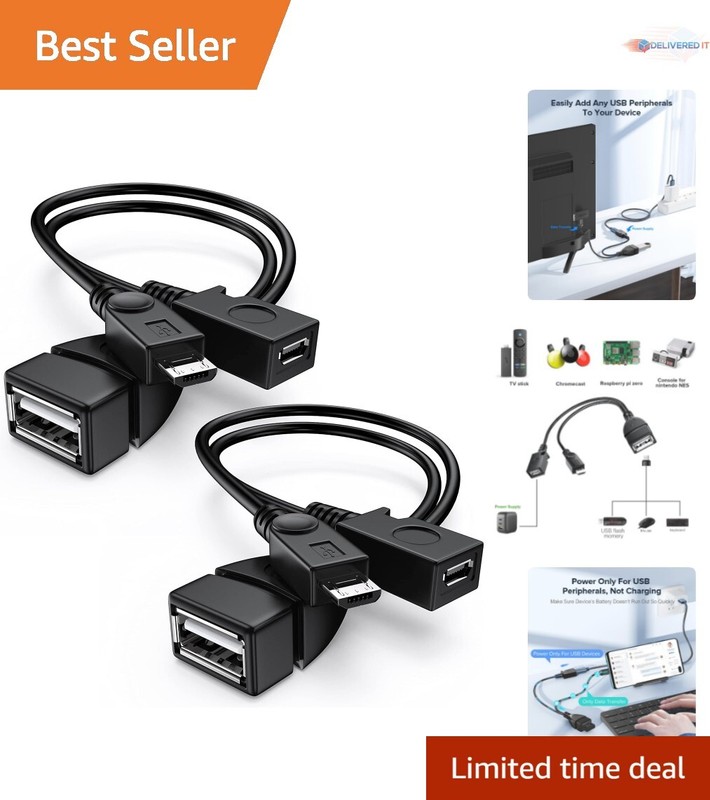 Essential OTG Cable & Power Adapter Replacement for Fire Stick & Game Consoles