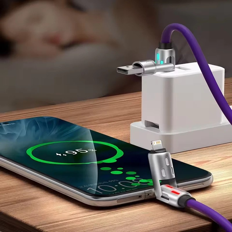 Set of 3 cables of 4 in 1 charging cable USB-C to USB-C Fast Charge apple samsun gallery