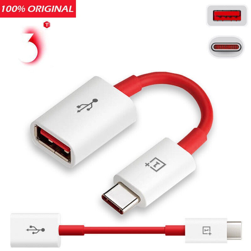 For Oneplus 5/5T 6/6T 3/3T 2 Type-C Converter Original 3.1 USB OTG Cable Adapter