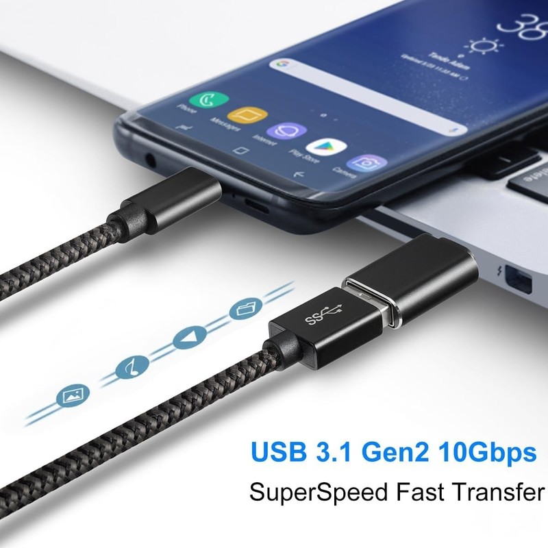 3-6Pcs USB-C 3.1 Male to USB A Female Adapter Converter OTG Type C Android Phone gallery