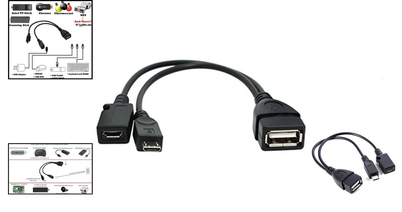 High-Quality 6-Inch USB OTG Cable for Efficient Device Expansion - Black Matte gallery