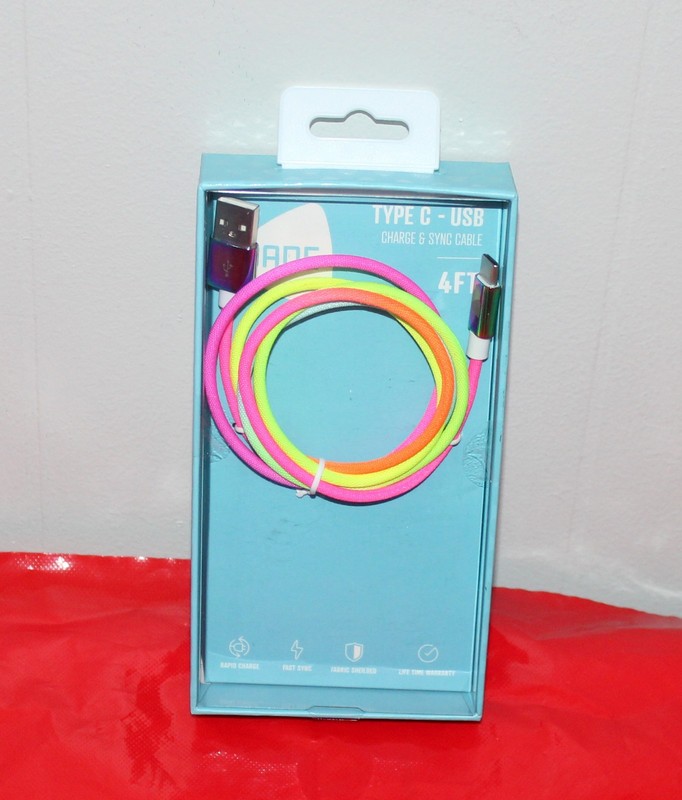 NEW in BOX -JADE 23168 4FT Type C – USB Rapid Charging & Sync Cable