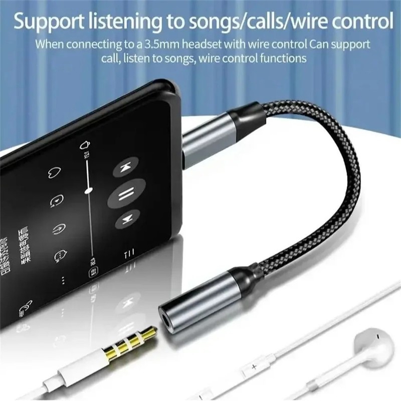USB TYPE C TO 3.5mm AUX AUDIO HEADPHONE EARPHONE ADAPTER JACK+ gallery