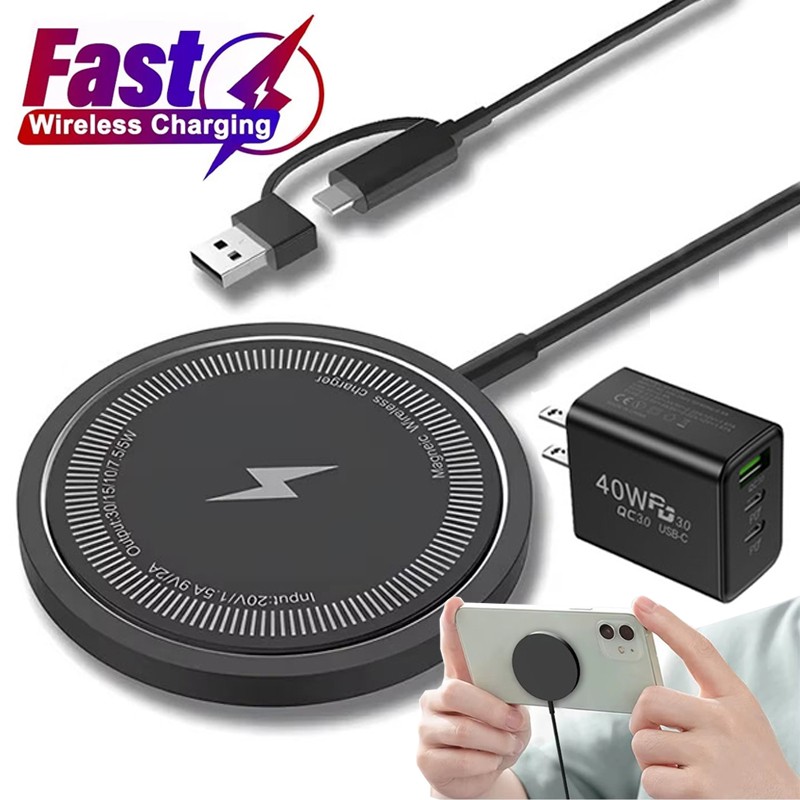 40W Magsafe Wireless Magnetic Fast Charger For iPhone 17/17e/Air/17 Pro Max gallery