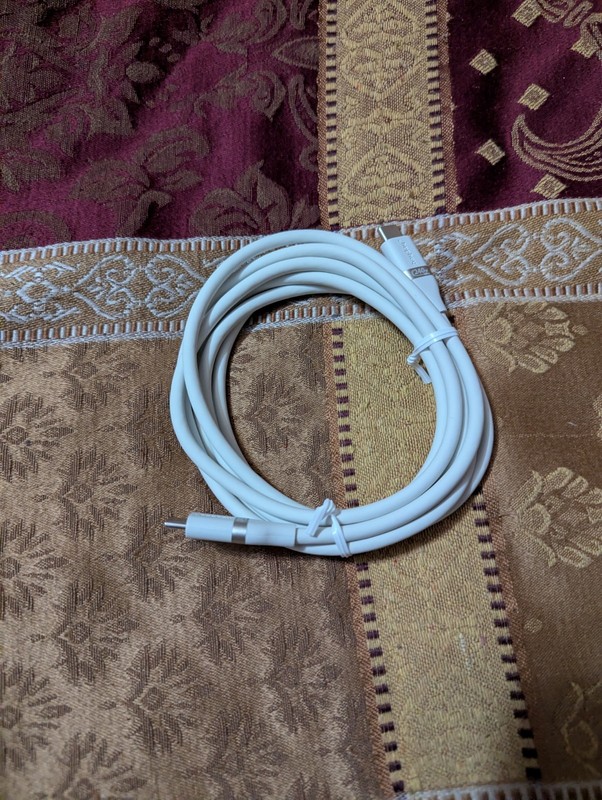 6' USB-C to USB-C Fast Charging Cable - Heyday™ White Clay: Male-to-Male gallery