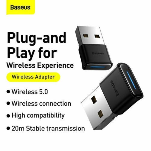 Baseus USB Bluetooth 5.0 Dongle Receiver TV Wireless Stereo Audio Music Adapter gallery