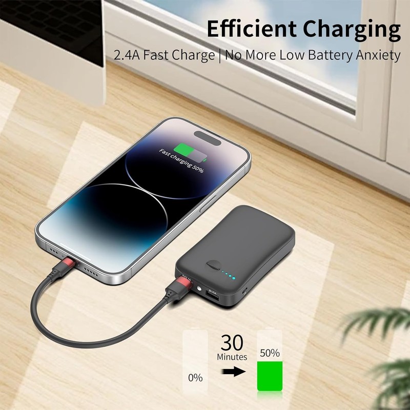6 Inch iPhone Charger Cord, MFi Certified Short USB to Lightning Cable 0.5 FT gallery