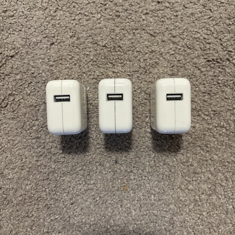 OEM Apple iPhone And iPad 12W USB Wall Charger Power ADAPTER Fast 🔌 gallery