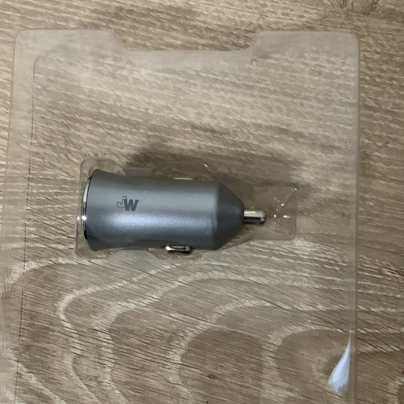 📀 Just Wireless Dual Port Car Charger USB-A and USB-C -Gray (AS SHOWN)