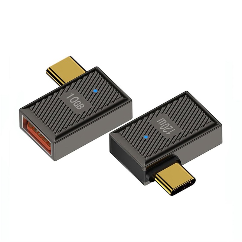 2 Pack C Male to USB 3.0 A Female Charger Converter ，10Gbps USB 3.1 C to USB …
