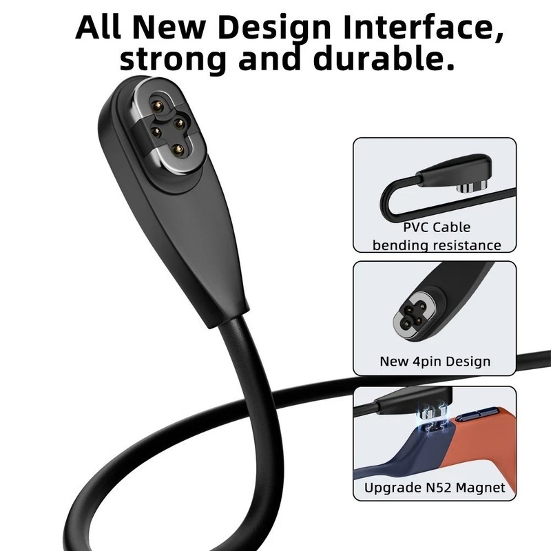 USB Magnetic Charging Cable for After-Shokz Aeropex Open Run/Comm Headphone lot gallery