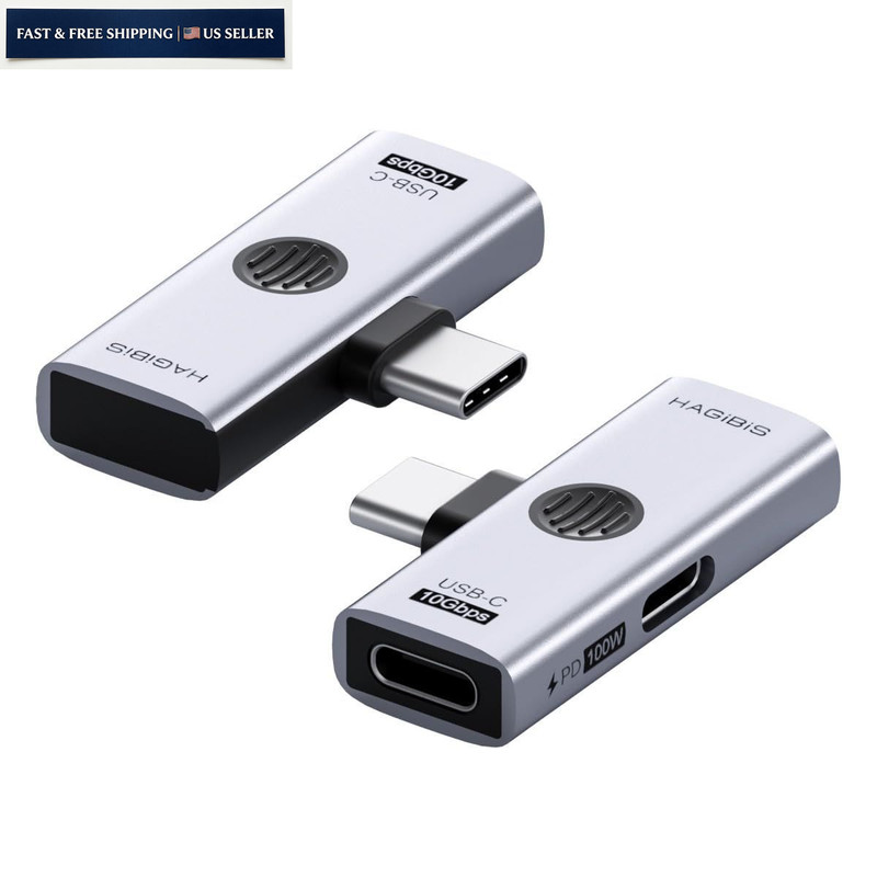 Hagibis USB-C Splitter with 100W Fast Charging and 10Gbps USB 3.2, 2 in Grey