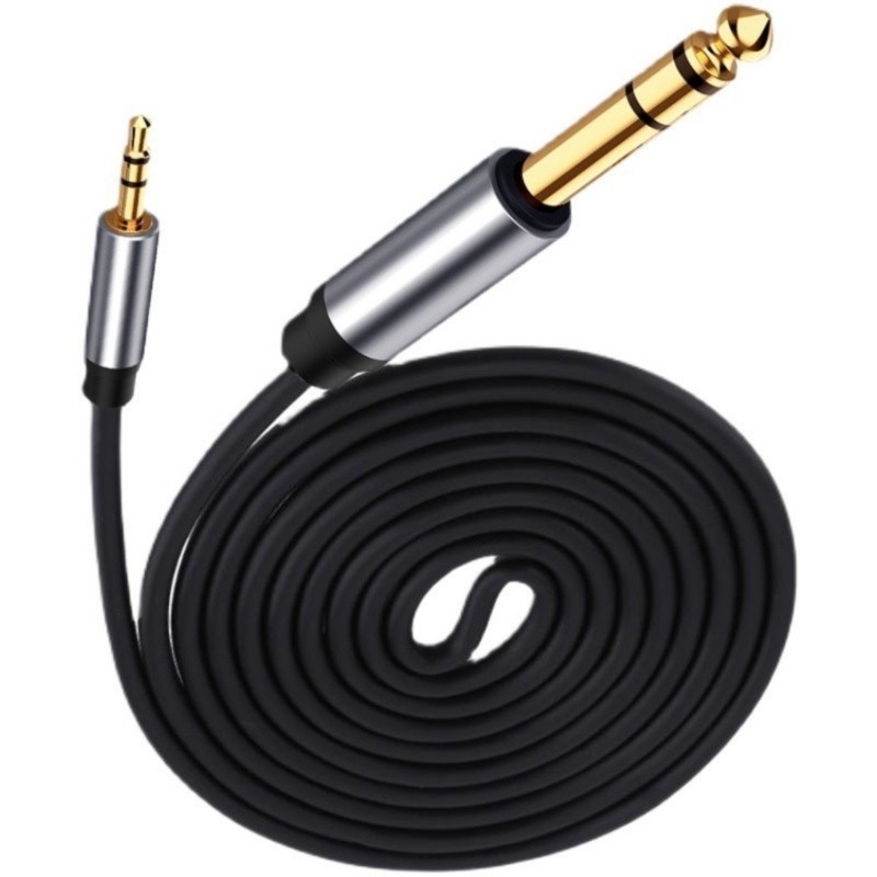3.5mm to 6.35mm Audios Cable 3.5mm Cable for Guitar Mixer Microphone Laptop