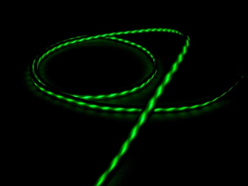 3Ft USB iPhone X/8/7/6s/6 Visible Data Sync Flowing LED Light up Charger Cable gallery