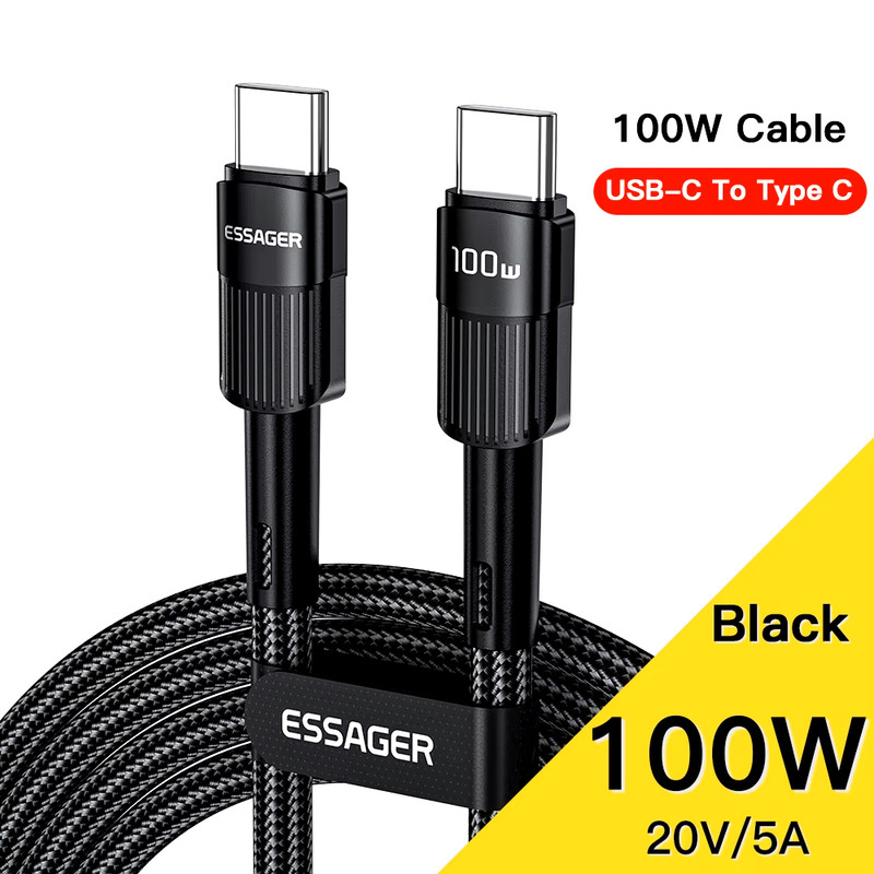 6A USB-C Fast Charging Cable for Huawei P30 Pro, Samsung, OnePlus, Poco F3