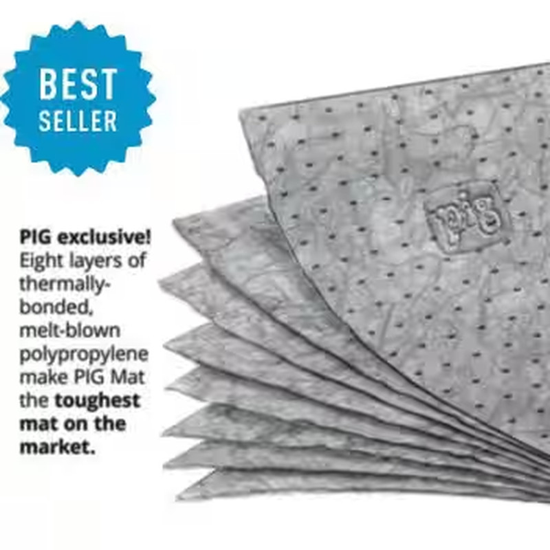 1. 25Ft W X 1. 6Ft L High Quality Polypropylene Perforated Universal Absorbent F gallery