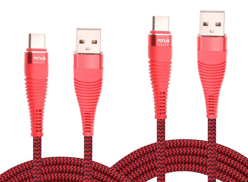 6ft and 10ft Long USB-C Cables Fast Charge TYPE-C Cord Power for Cell Phones