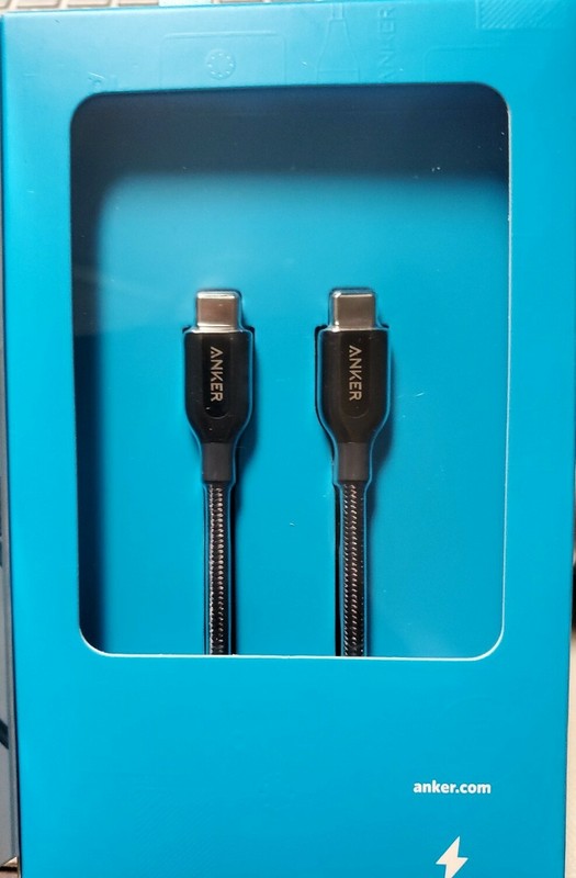 Anker Power Line+ 6-FT USB-C to USB-C 2.0 CHARGING CABLE Strong Braided Nylon HQ gallery