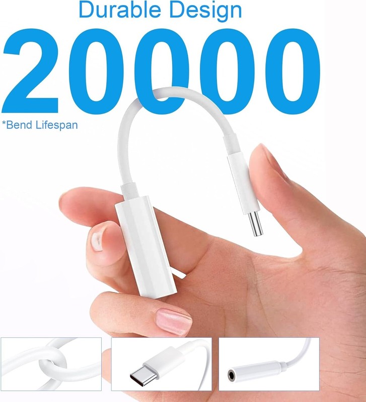 USB C to 3.5mm Female Headphone Jack Adapter, USB C to Aux Audio Dongle Cable gallery