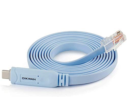 OIKWAN USB Console Cable,USB to RJ45 Cable for Cisco 6 ft, Blue gallery