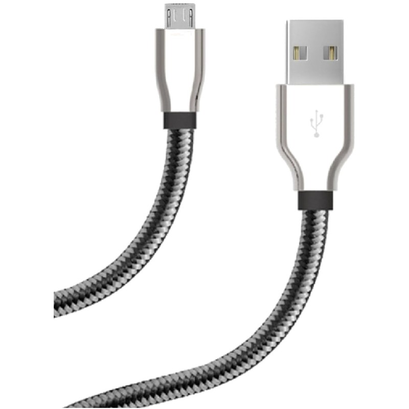 10ft Micro USB Cable - Durable Nylon Braided Design