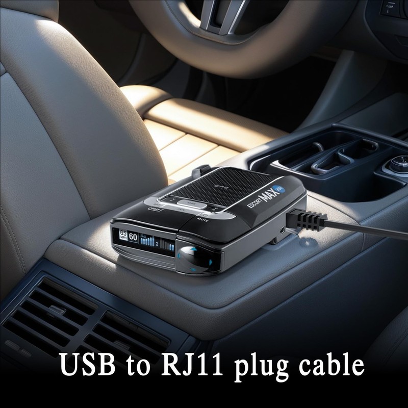 Radar Detector Cable, USB to RJ11 Plug Cord Compatible with Escort Passport 9... gallery