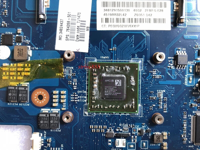For HP 15-G w/ A4-6210 CPU Motherboard 764268-001 764268-601 764268-001 LA-A996P gallery