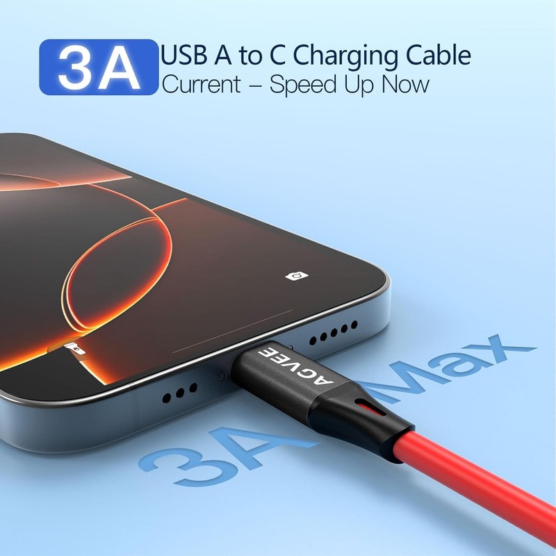 Coiled Short USB to USB-C Charging Cable [USB-IF ] 3A Fast gallery
