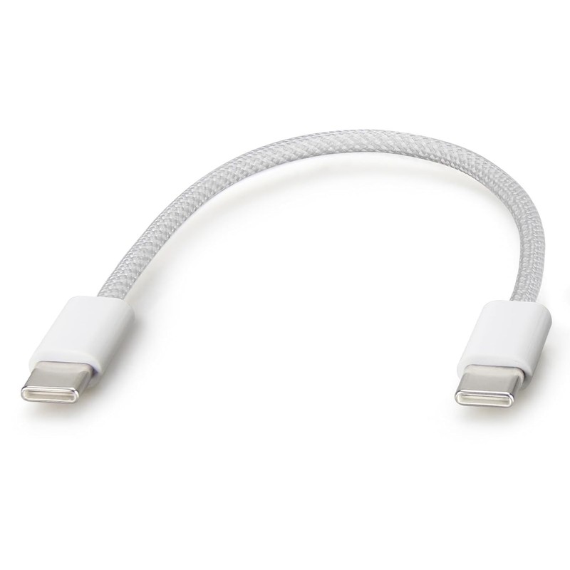 Short Charging Cable for iPhone 17 Pro Max Braided 6 inches Type C Cord Lead