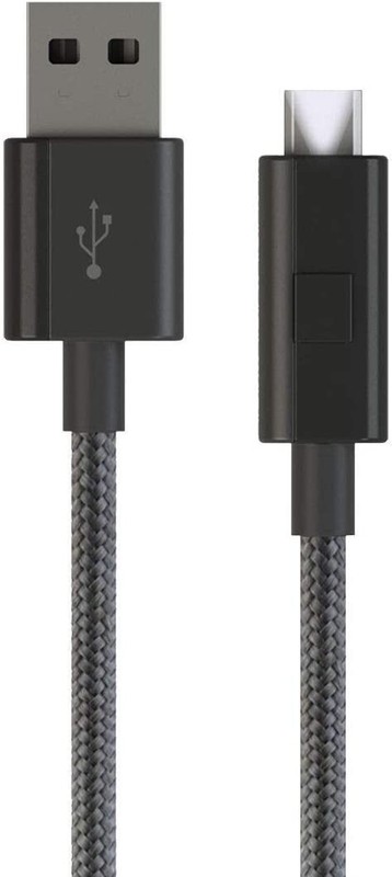 OEM Verizon Original 6FT Black Braided micro-USB Charger/Sync Data Cable w/LED