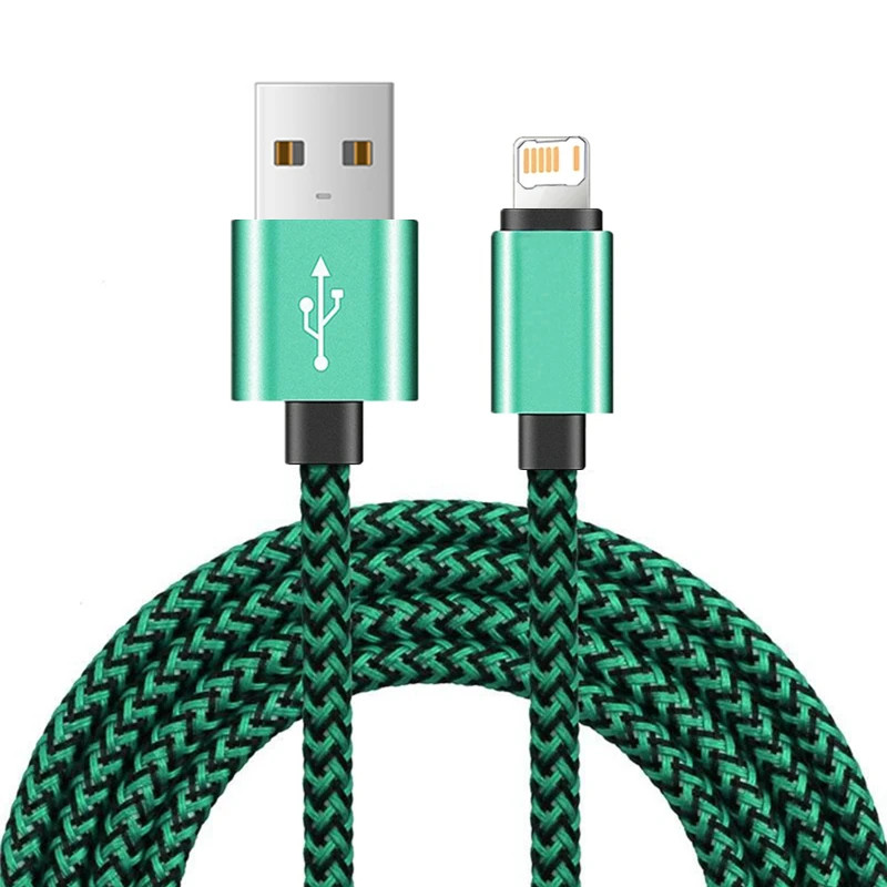 Fast Charging Nylon Braided USB Cable For iPhone 11 12 13 Mini 14 Pro XS Max X X gallery