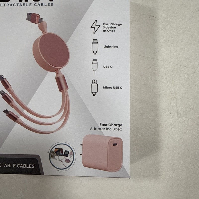 NEW Phunkee Tree 6-In-1 Retractable Cable SWEET SOUR TECH W/ FAST CHARGE ADAPTER gallery