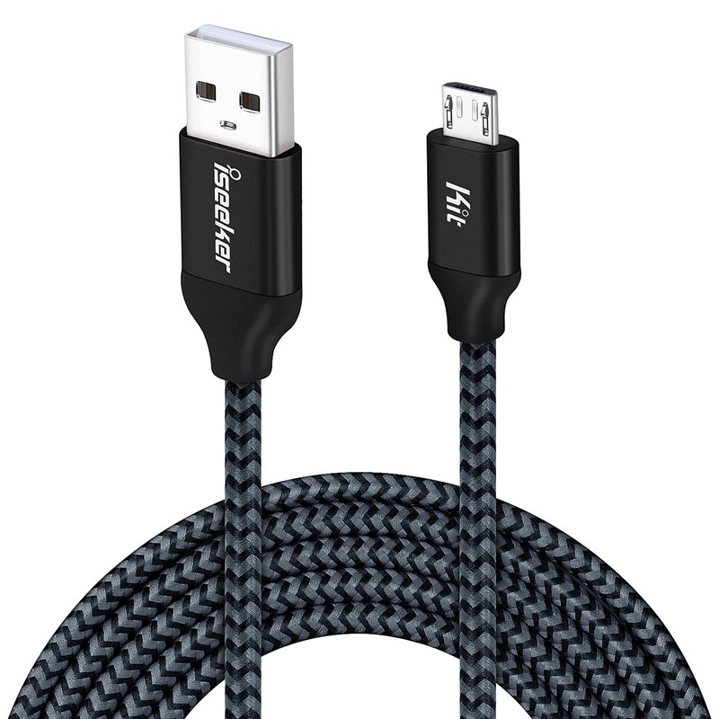 Micro USB Cable 15FT, Extra Long Durable Braided A to Micro-B Charging Data C…