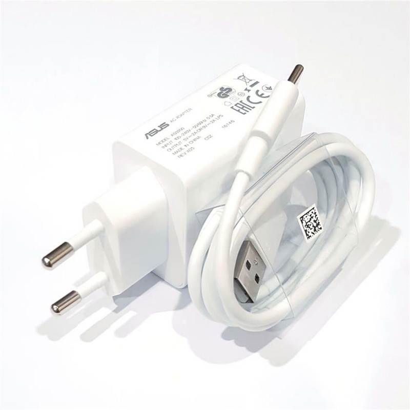 EU White 9V 2A 18W Fast Wall Charger + Type-C Cable For ASUS ZenFone 3 7 Pro 5z