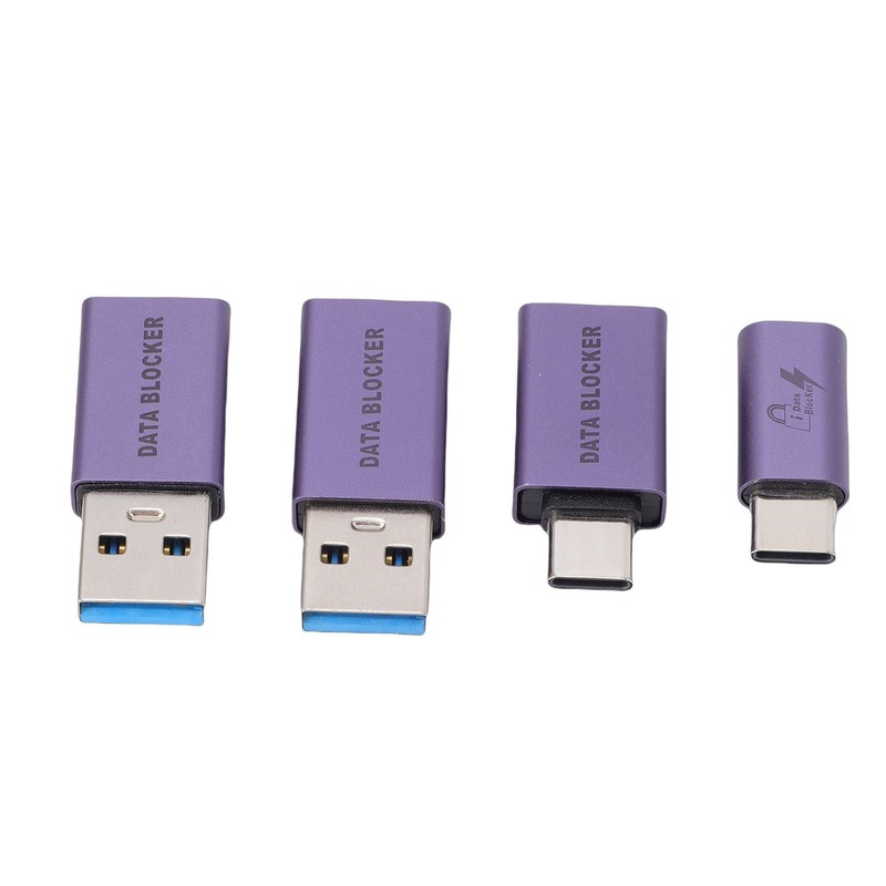 Data Blocker USB A Male To USB C Female Defender Refuse Hacking For Mobile Phone gallery