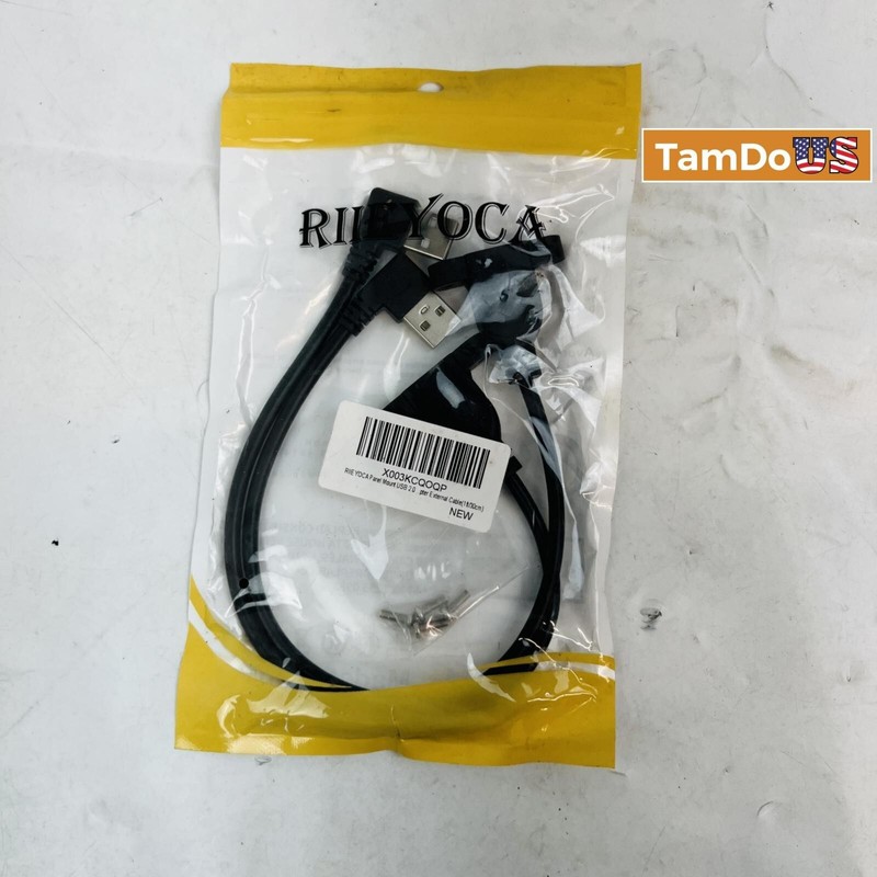 RIIEYOCA Panel Mount USB 2.0 Extension Cable (1ft/30cm)