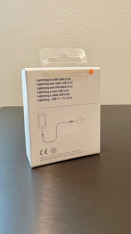 Brand New - Apple Lightning to USB Cable 2m Genuine | Model A1510 MD819AM/A gallery