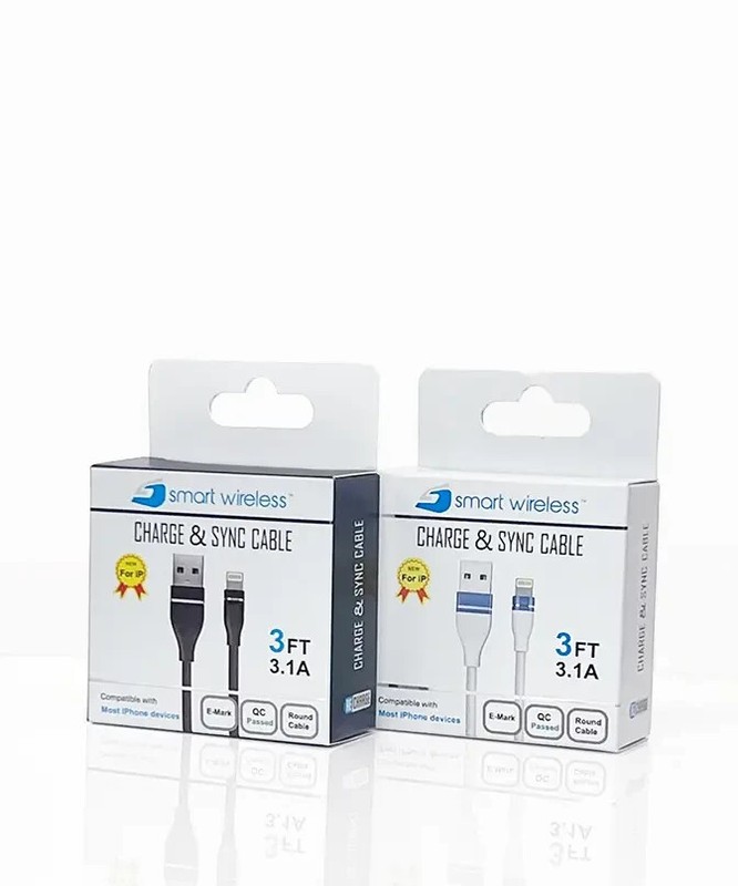Pack of 20 Braided 3ft Light to USB 3.1 AMP Cable Charging Wholesale Lot USA