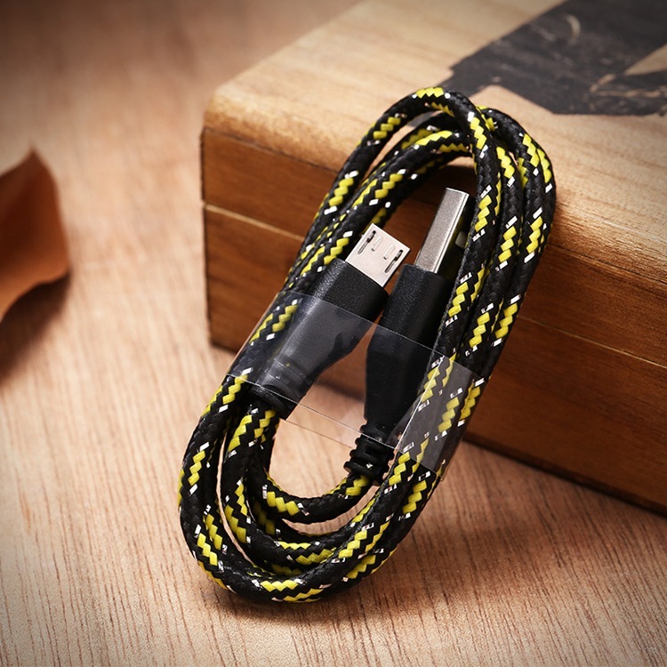 1M 3ft Braided Fabric Micro USB Data&Sync Charger Cable Cord For Samsung 18a27 gallery
