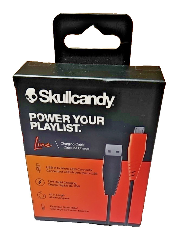 Skullcandy Line Charging Cable USB-A to USB-C 4ft Long, 12W Rapid Charge (G2) gallery
