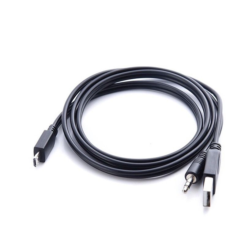 Micro 5Pin Male to 3.5mm USB Audio Charge Cable Cord for Speaker Samsung Android gallery