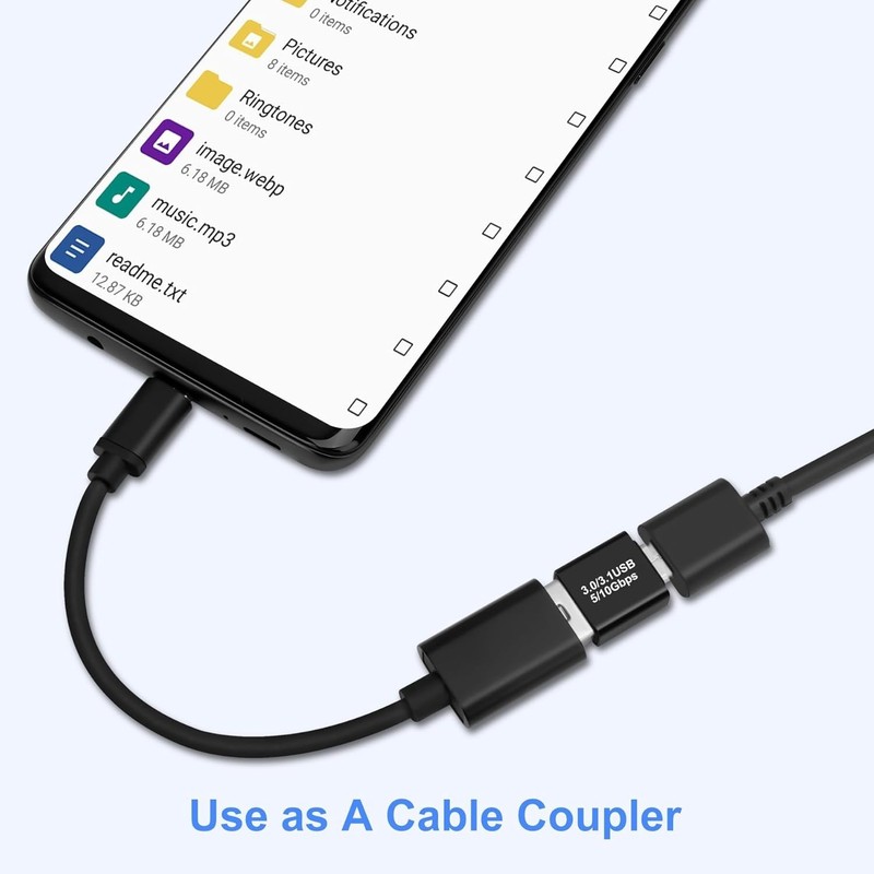 USB 3.0/3.1 Male to USB-C Male Adapter (2 Pack), OTG 3.0/3.1 USB A to Type-C Ada gallery