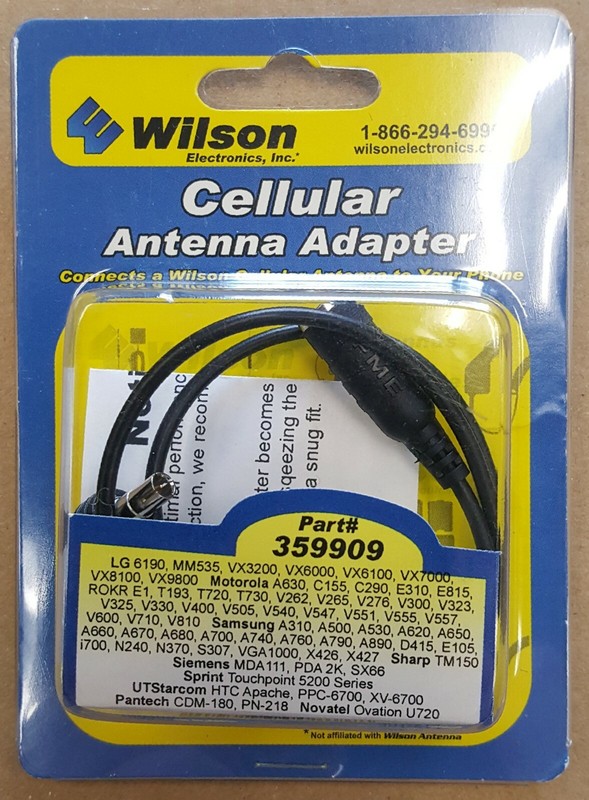 Wilson 359909 Cellular Ant to Cellphone Adapter * for Select Various Cellphones