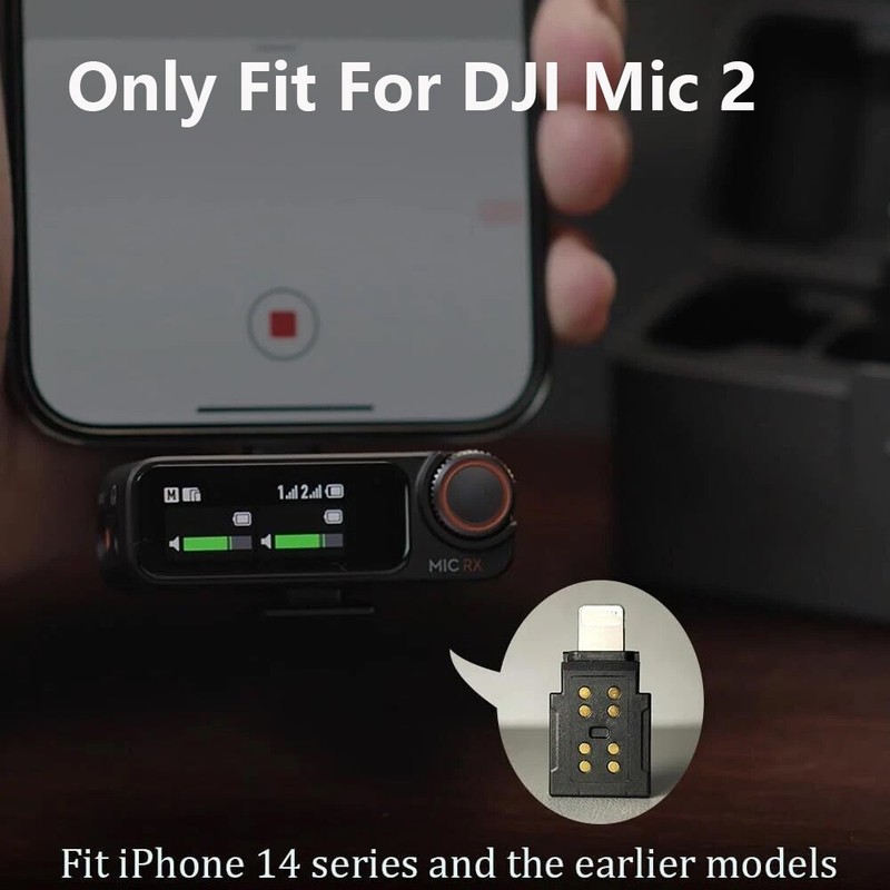 Original DJI Mic 2 Mobile Phone Adapter for iPhone 14/13/12/11/XS MAX/XR/8/7/6 gallery