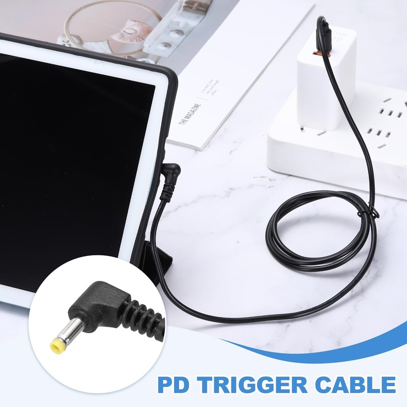 USB to DC Power Cable 12V 3A 36W 4.0x1.7mm 6.6ft USB to DC Barrel PD Trigger ... gallery