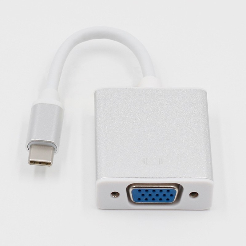 Type-C to VGA Converter Laptop Connector Monitor Usb-c Adapter Cable