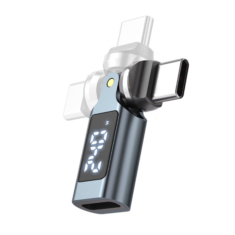 USB C Fast Charging 240W PD Adapter Digital Display Rotatable Design Compatible