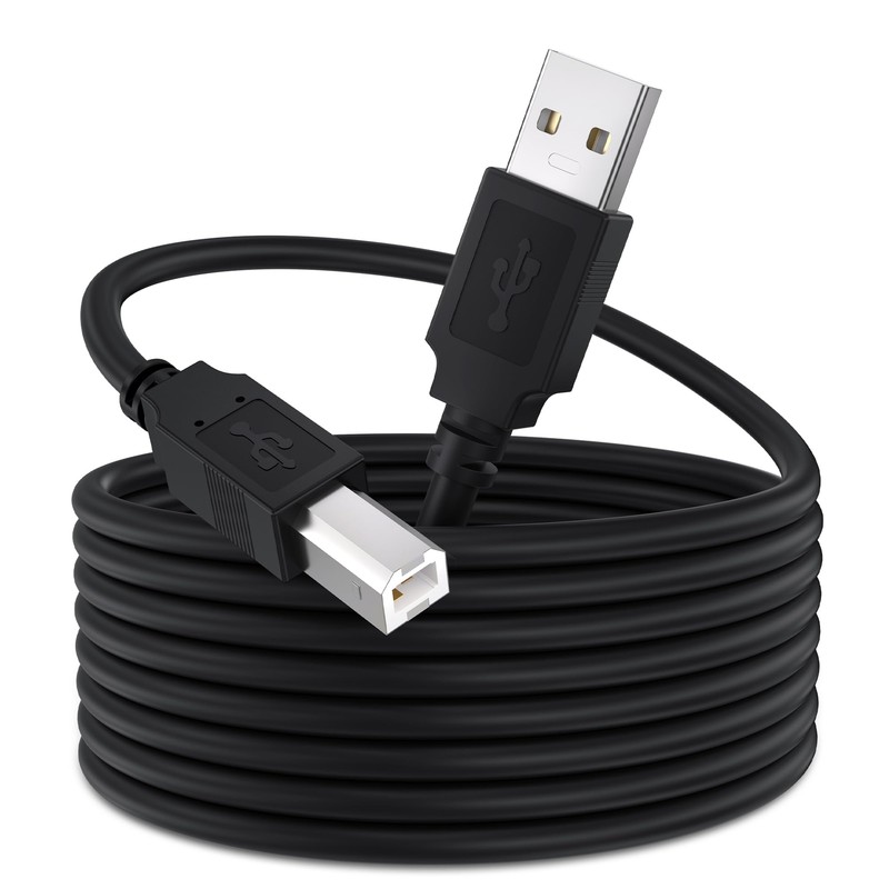 USB 2.0 Printer Cable 30 FT2.0 High Speed Printer Cable A Male to B Male USB …