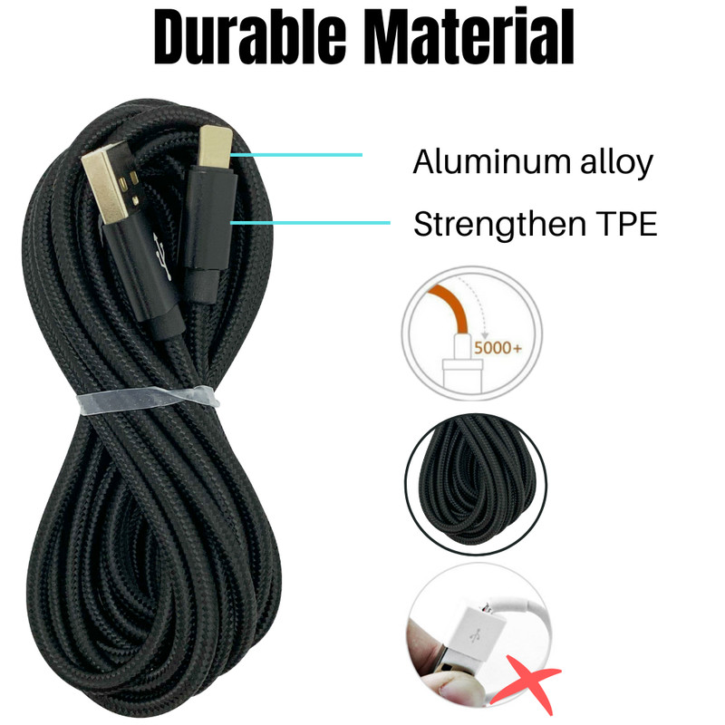 10FT USB Fast Charger Cable Power Adapter Charging Cord For iPhone iPad iPod 3X gallery