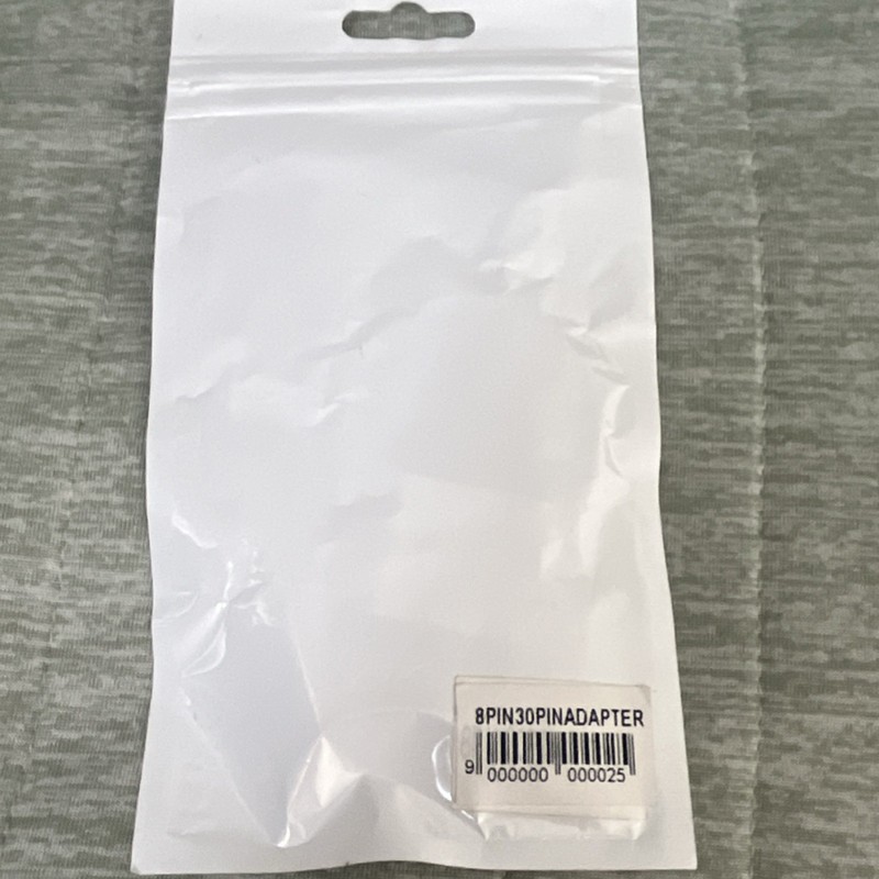 8 Pin to 30-pin Adapter for Apple Devices, White, 0.5 ft Cable gallery